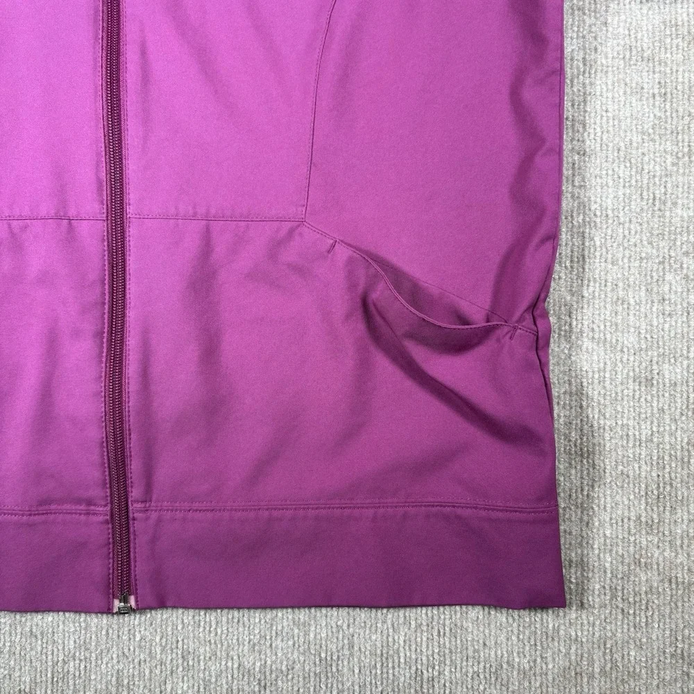 Vintage Nike Jacket Womens L Full Zip Purple Nike Fit Dry Lightweight‎ Logo Y2K